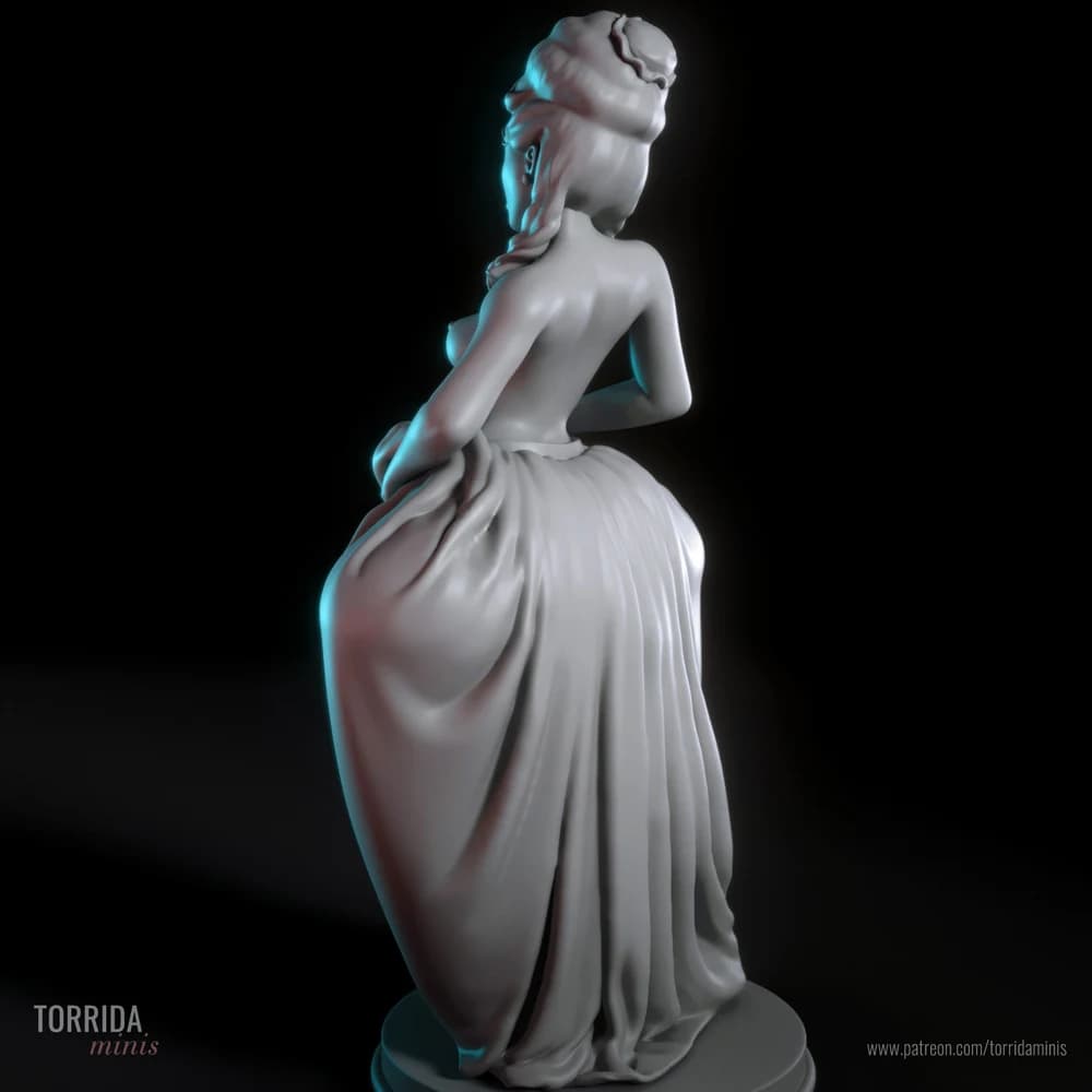 Marie Antoinette — Miniatura 3D Pin-up Histórica | Torrida Minis
