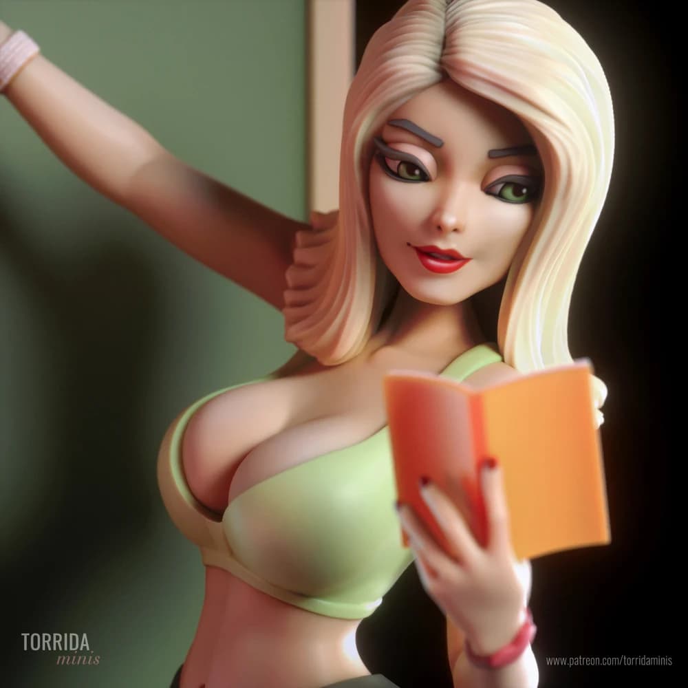 Mari — Miniatura 3D Professora Pin-up | Torrida Minis