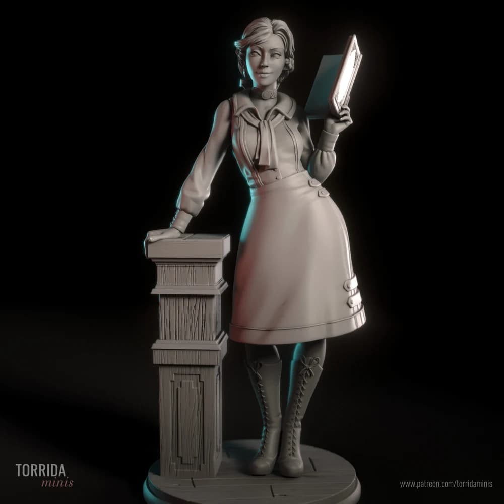 Elizabeth — Miniatura 3D Pin-up Vitoriana | Torrida Minis
