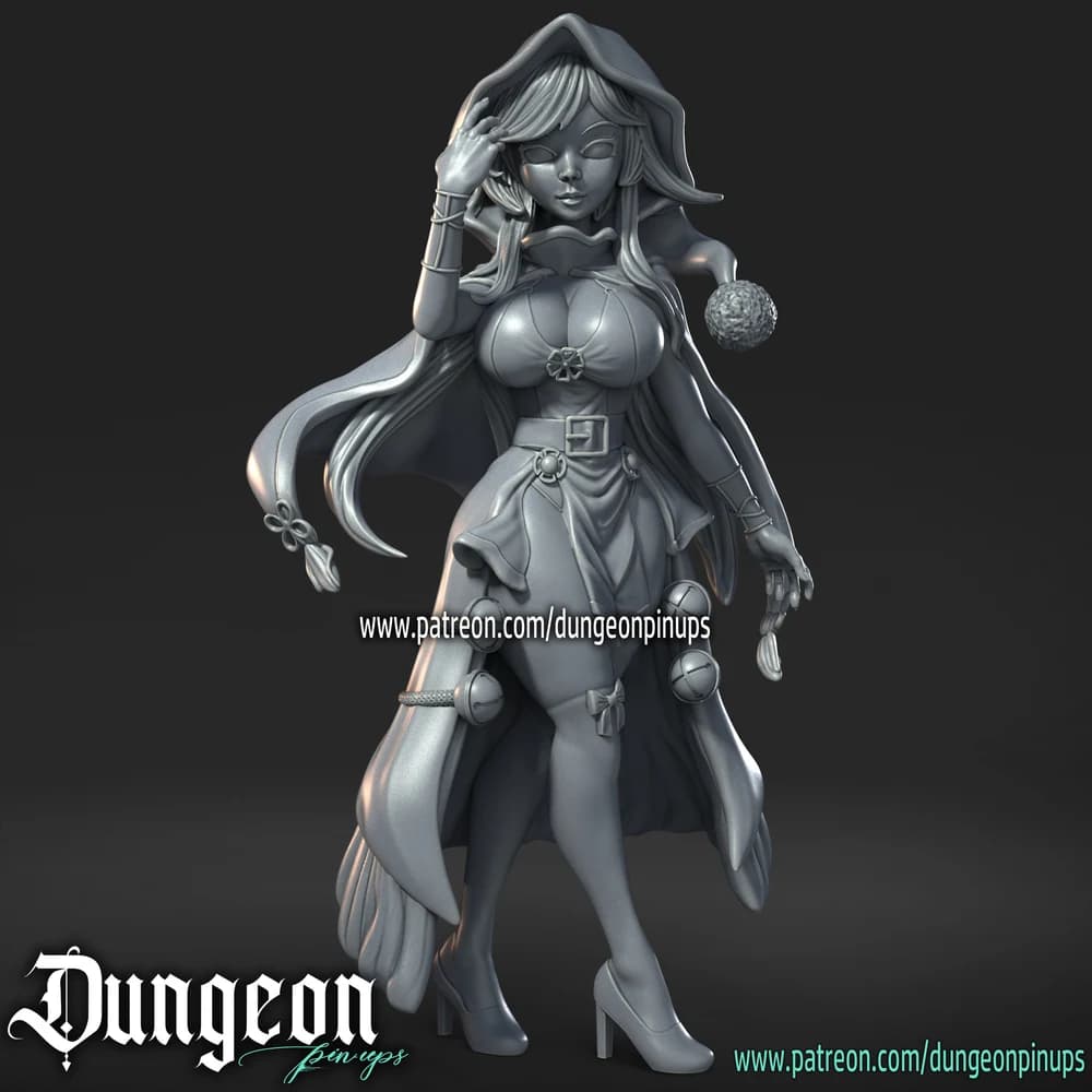 Mery de Natal — Miniatura 3D Fantasia Pin-up | RN Estudio