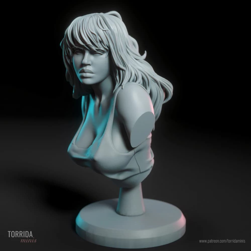 Busto Druuna — Miniatura 3D Pin-up | Torrida Minis