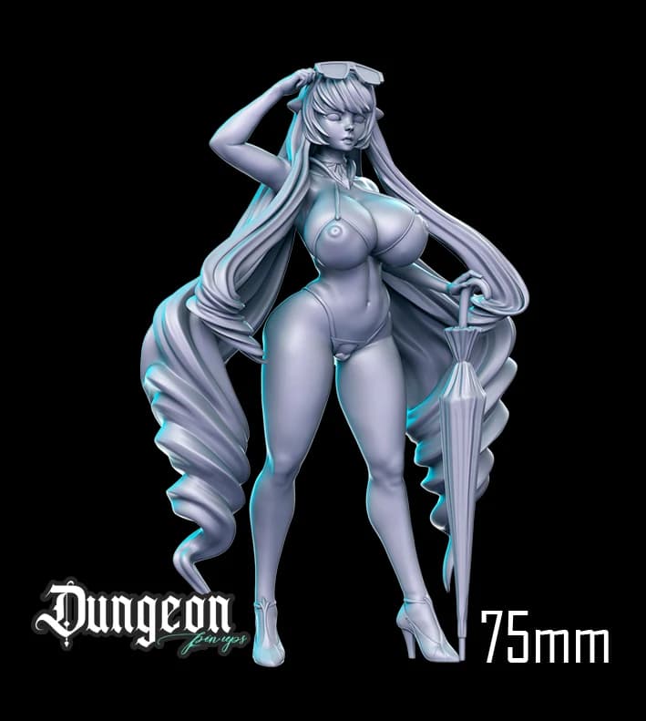 Alice — Miniatura 3D Pin-up de Verão | RN Estudio