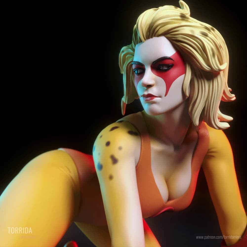 Cheetara — Miniatura 3D Fantasia | Torrida Minis