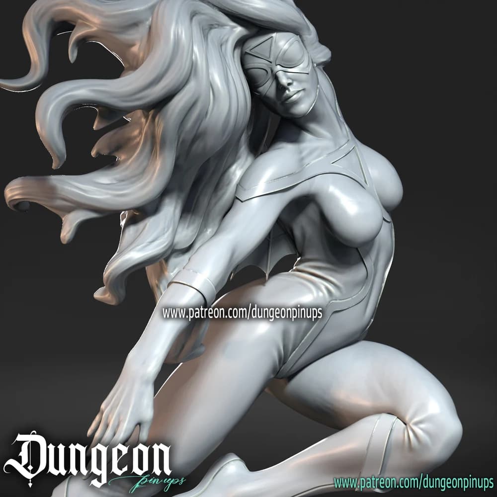 Mulher-Aranha — Miniatura 3D Super-heroína | RN Estudio
