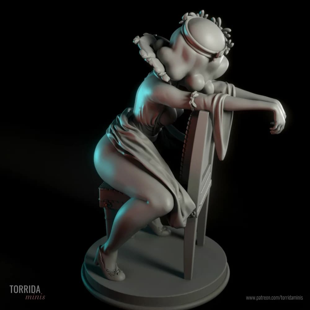 Rainha Elizabeth — Miniatura 3D Pin-up Clássica | Torrida Minis