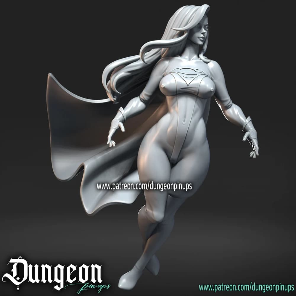Super-Mulher — Miniatura 3D Super-heroína | RN Estudio