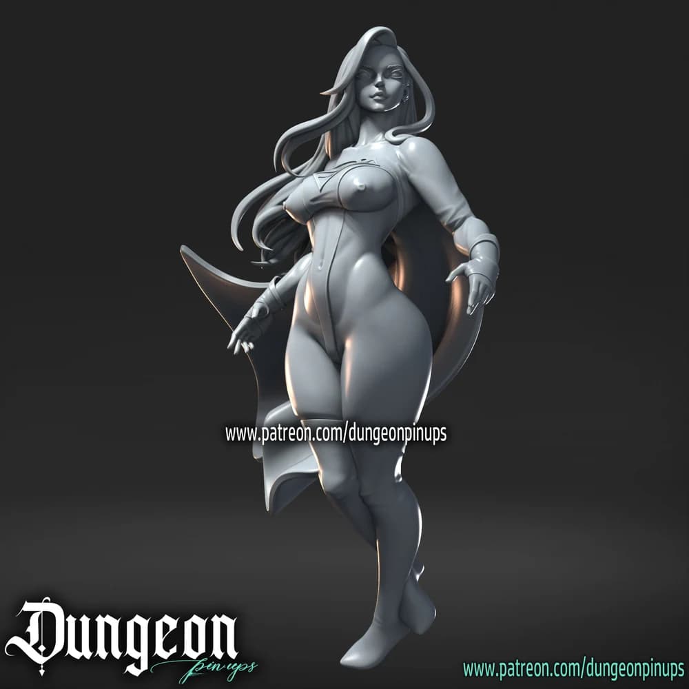 Super-Mulher — Miniatura 3D Super-heroína | RN Estudio