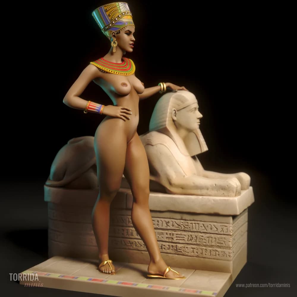 Nefertiti — Miniatura 3D Egípcia | Torrida Minis