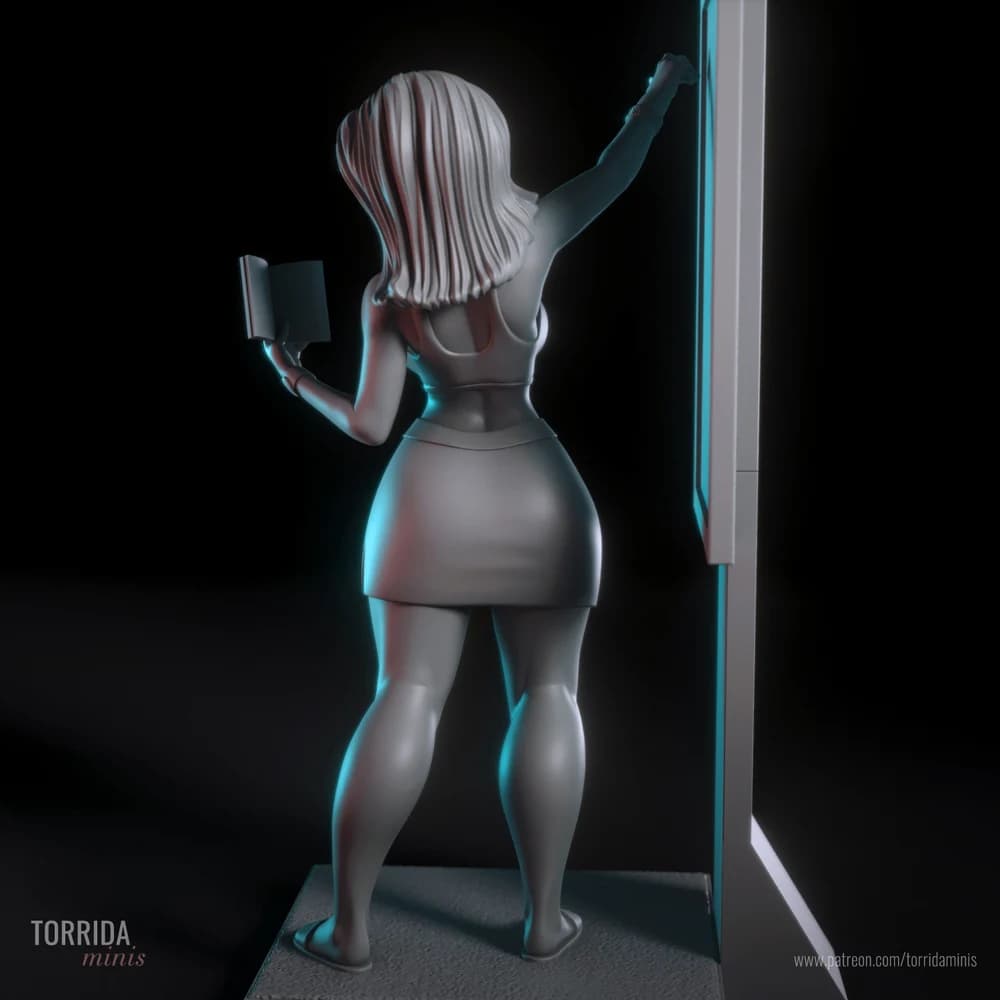 Mari — Miniatura 3D Professora Pin-up | Torrida Minis