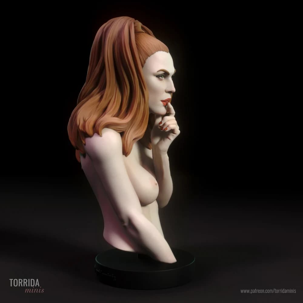 Busto de Prática 6 — Miniatura 3D Pin-up | Torrida Minis