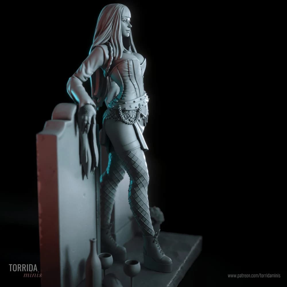 Raven — Miniatura 3D Gótica | Torrida Minis