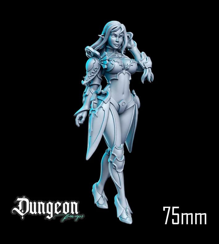 Zaida — Miniatura 3D Fantasia Élfica | RN Estudio