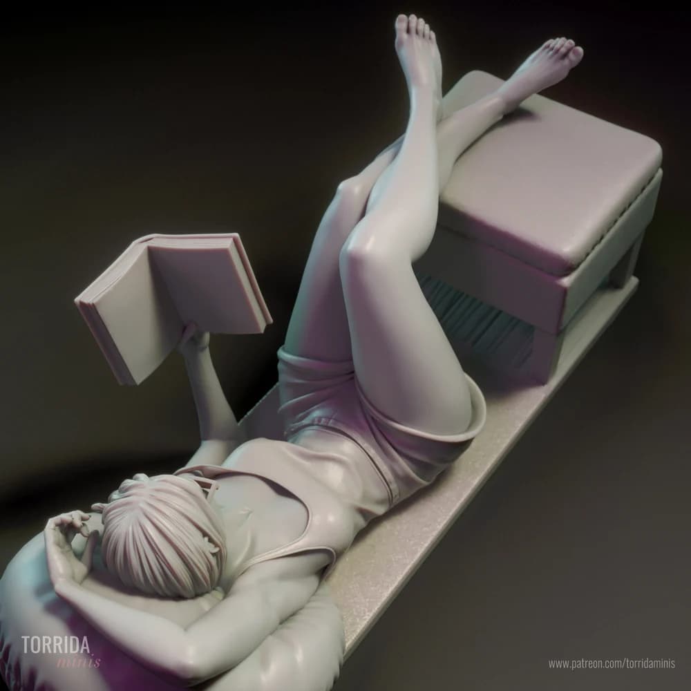 Moon — Miniatura 3D Pin-up Moderna | Torrida Minis