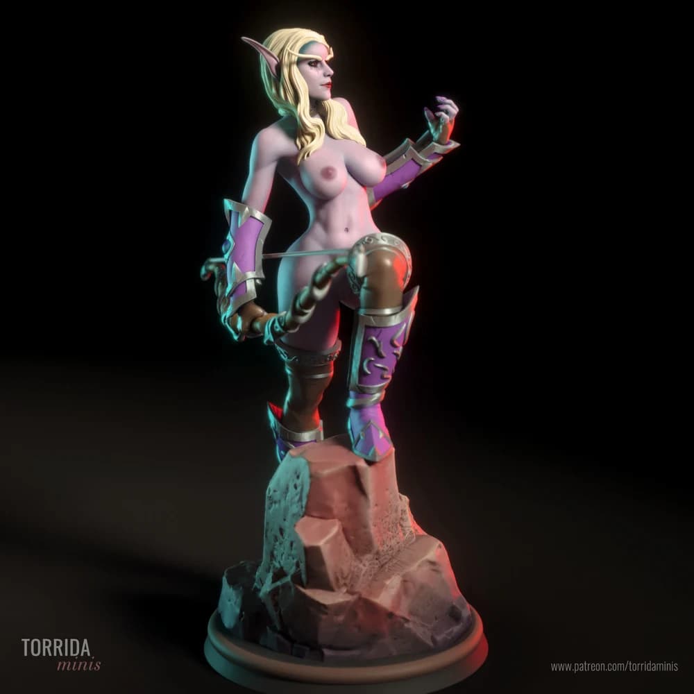 Sylvanas Windrunner — Miniatura 3D Fantasia Épica | Torrida Minis