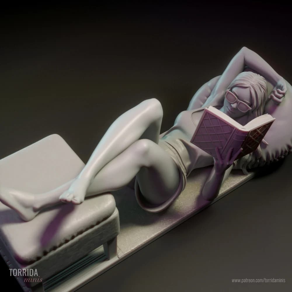 Moon — Miniatura 3D Pin-up Moderna | Torrida Minis