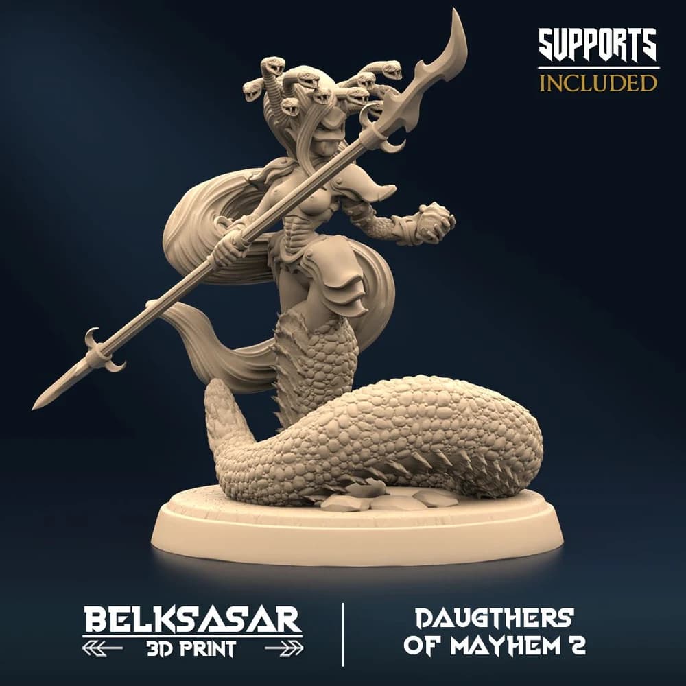 Saqueadora do Caos D — Miniatura 3D Fantasia | Belksasar