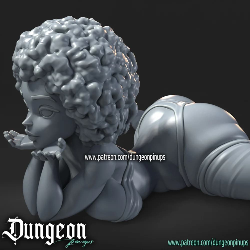 Oceania Bliss — Miniatura 3D Pinup Estilizada | RN Estudio