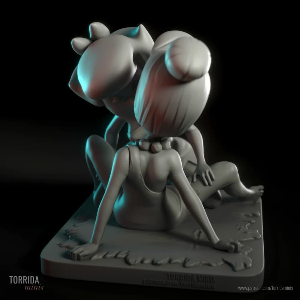 Betty e Wilma — Miniatura 3D Pré-Histórica | Torrida Minis