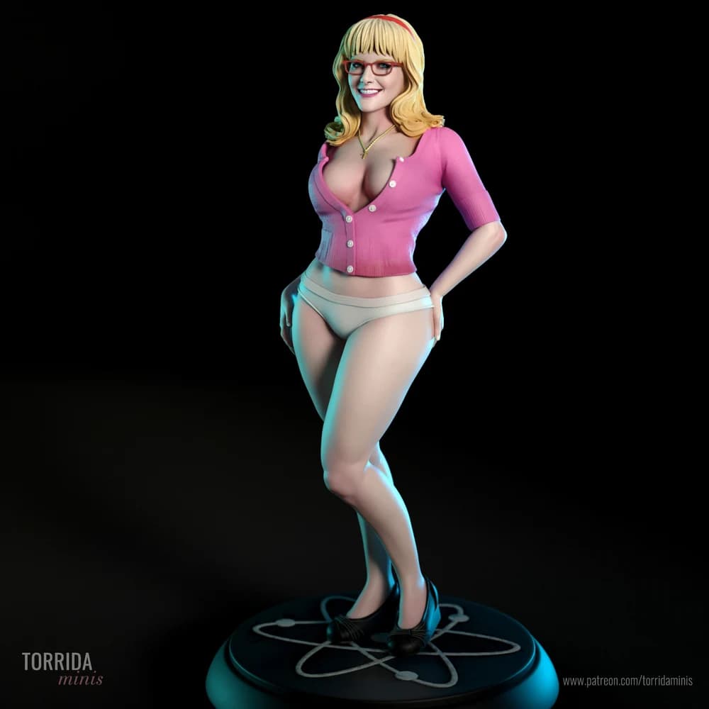 Bernadette — Miniatura 3D Pin-up Geek | Torrida Minis