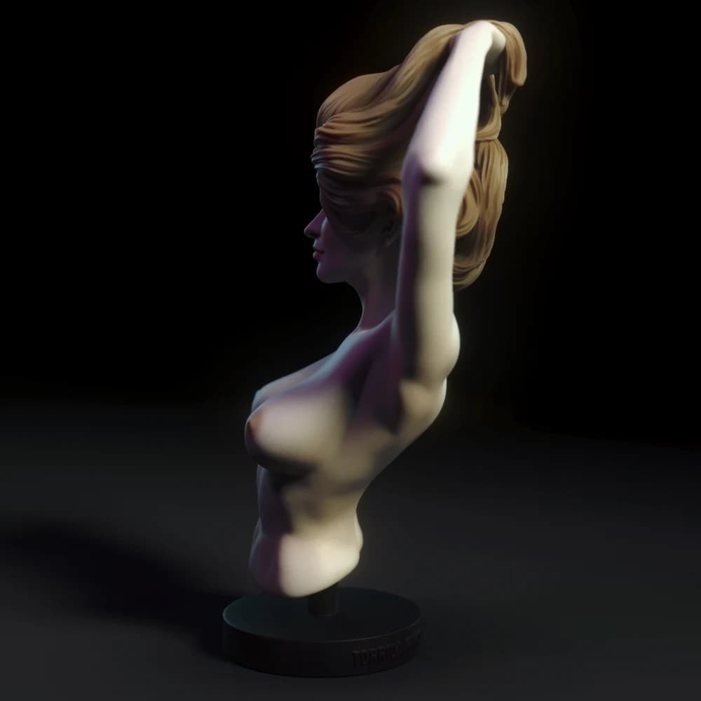 Busto de Prática IV — Miniatura 3D Pin-up Clássica | Torrida Minis
