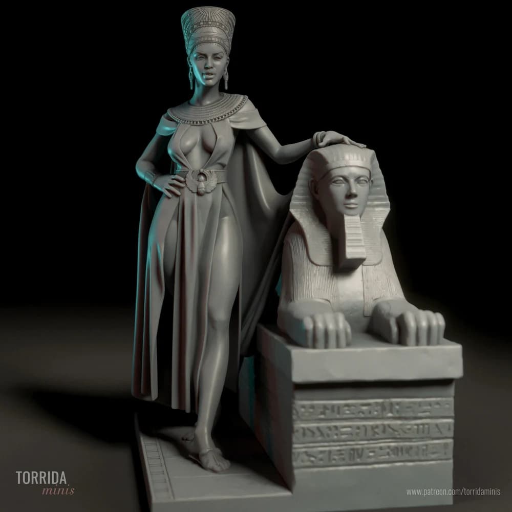 Nefertiti — Miniatura 3D Egípcia | Torrida Minis