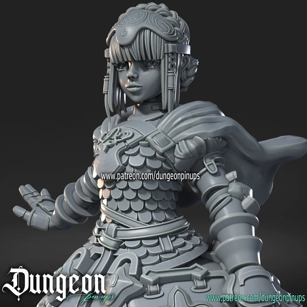 Agnes — Miniatura 3D Fantasia Medieval | RN Estudio
