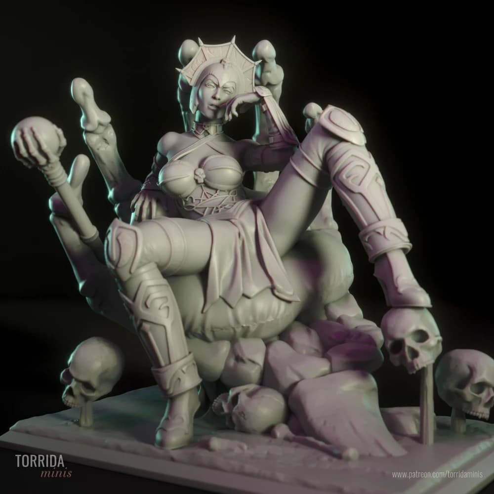 Evil Lyn — Miniatura 3D Fantasia Sombria | Torrida Minis