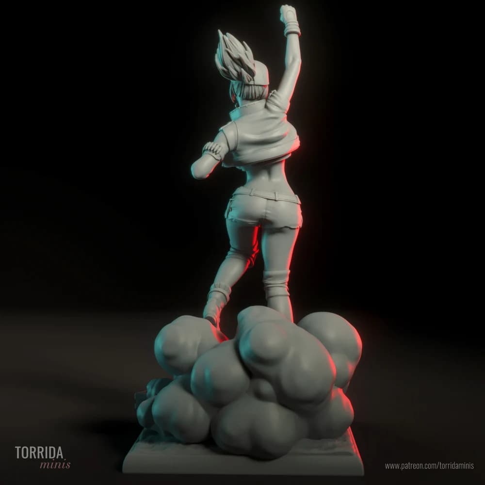 Fiolina Germi — Miniatura 3D Militar Pin-up | Torrida Minis