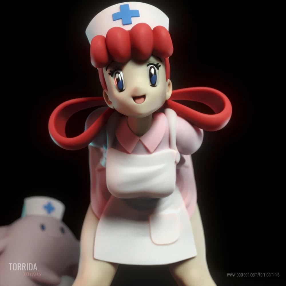 Nurse Joy — Miniatura 3D Pin-up Anime | Torrida Minis