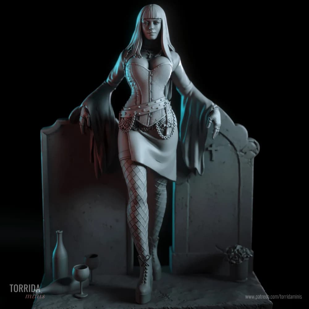 Raven — Miniatura 3D Gótica | Torrida Minis