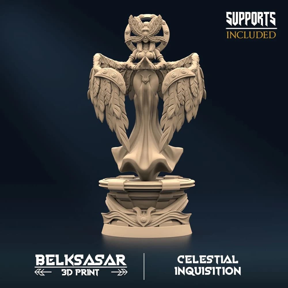 Júri da Inquisição C — Miniatura 3D Fantasia Celestial | Belksasar