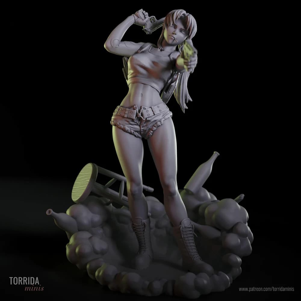Revy — Miniatura 3D Ação e Pinup | Torrida Minis