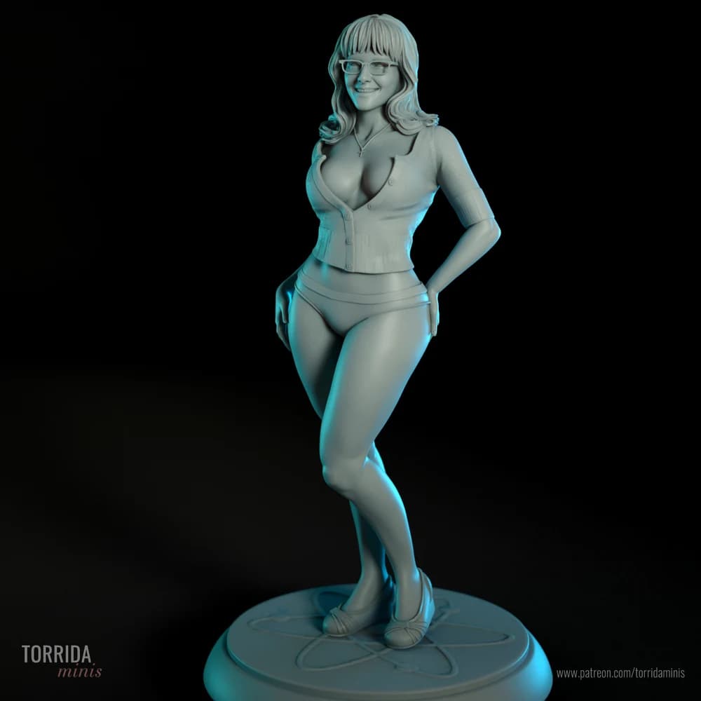 Bernadette — Miniatura 3D Pin-up Geek | Torrida Minis