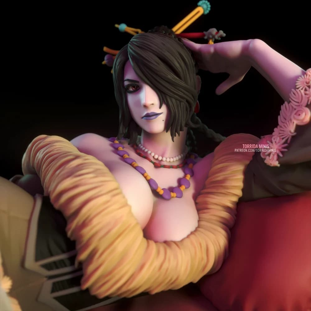 Lulu — Miniatura 3D Fantasia Gótica | Torrida Minis