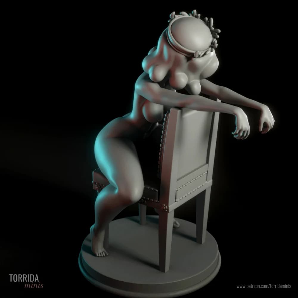 Rainha Elizabeth — Miniatura 3D Pin-up Clássica | Torrida Minis