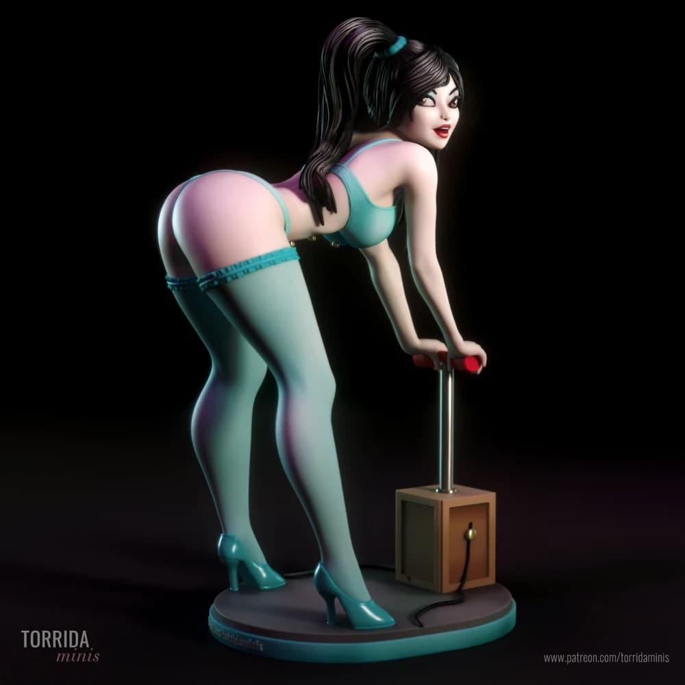 Sabrina — Miniatura 3D Pin-up Explosiva | Torrida Minis