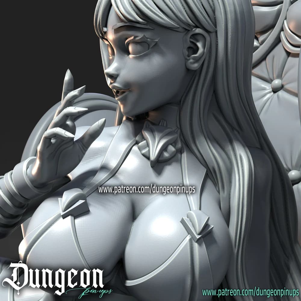 Isabella — Miniatura 3D Pin-up Clássica | RN Estudio