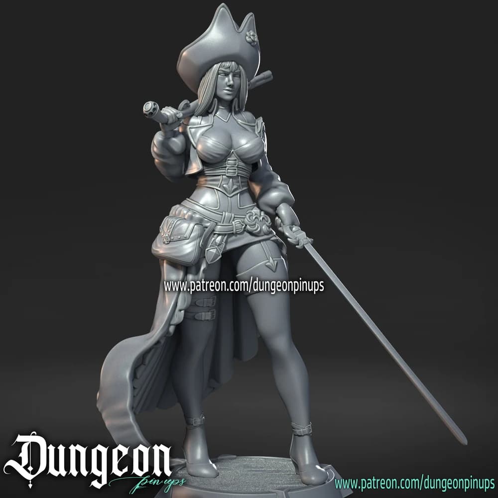 Boni Anne — Miniatura 3D Pirata | RN Estudio