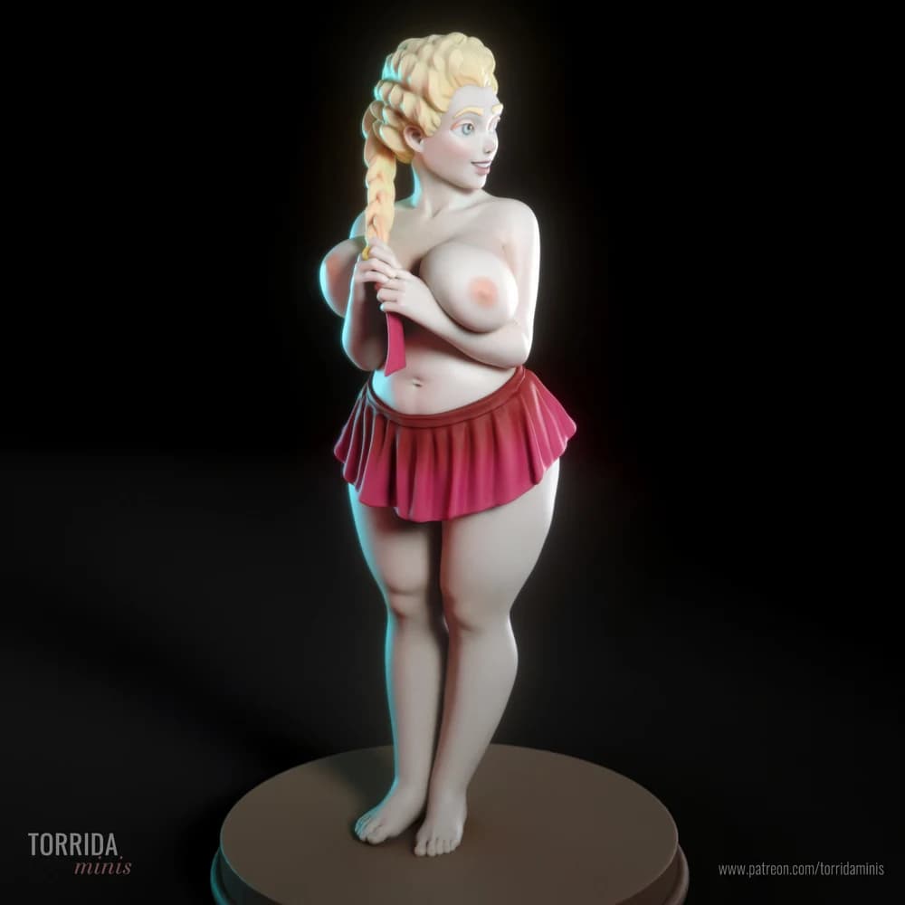 Rainha Catherine — Miniatura 3D Pin-up Clássica | Torrida Minis