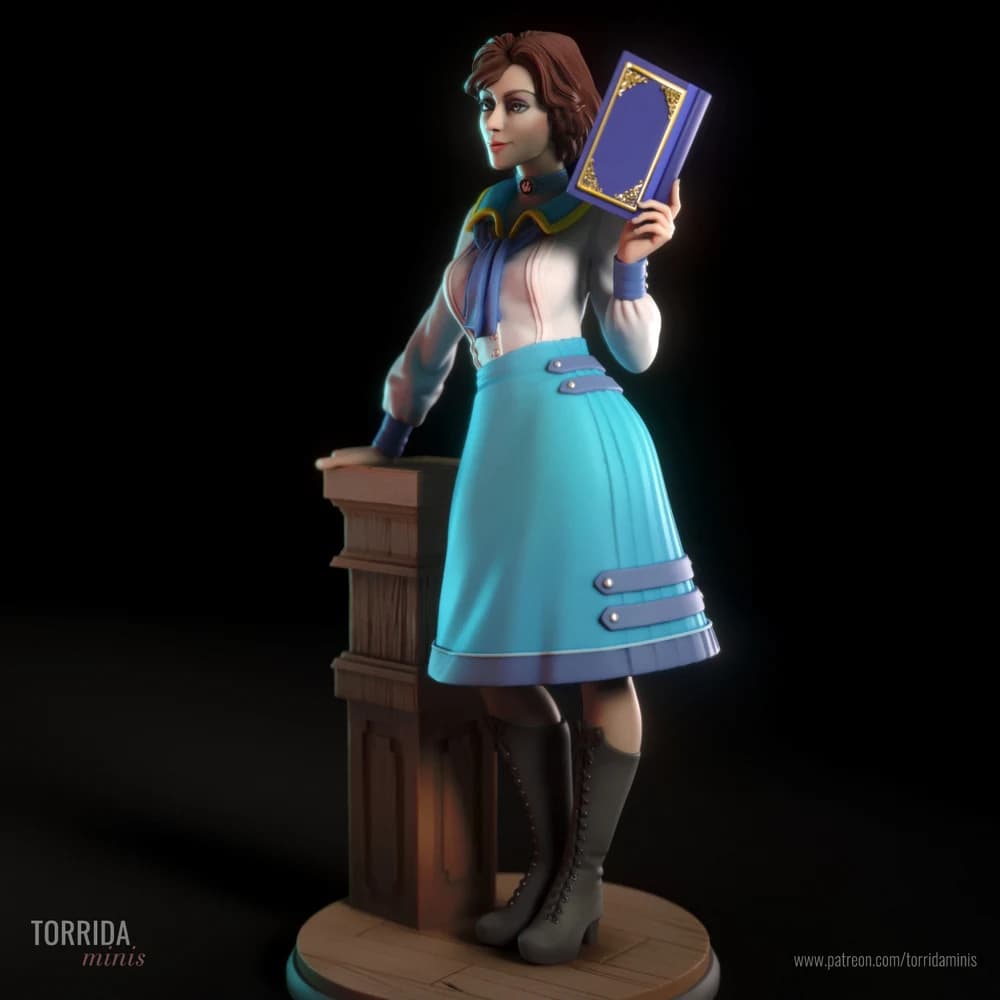 Elizabeth — Miniatura 3D Pin-up Vitoriana | Torrida Minis