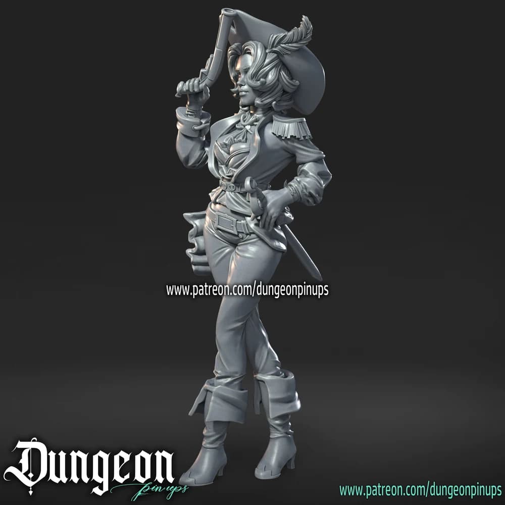 Maridi Pistoleira — Miniatura 3D Fantasia | RN Estudio