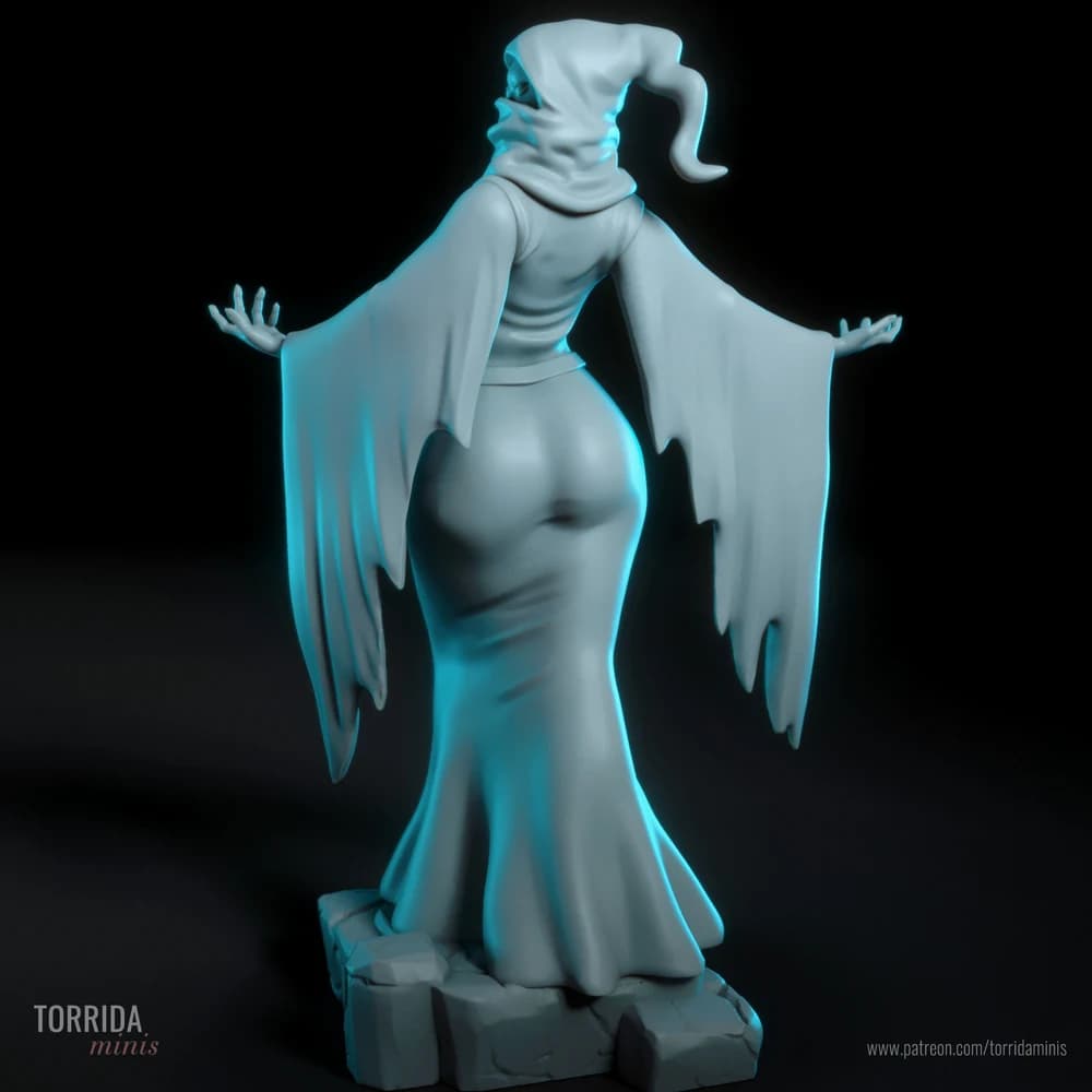 Tecelã das Sombras — Miniatura 3D Fantasia Sombria | Torrida Minis