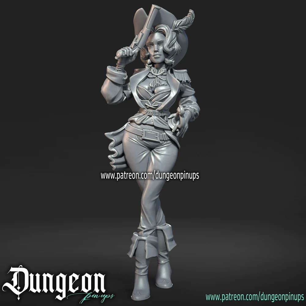 Maridi Pistoleira — Miniatura 3D Fantasia | RN Estudio