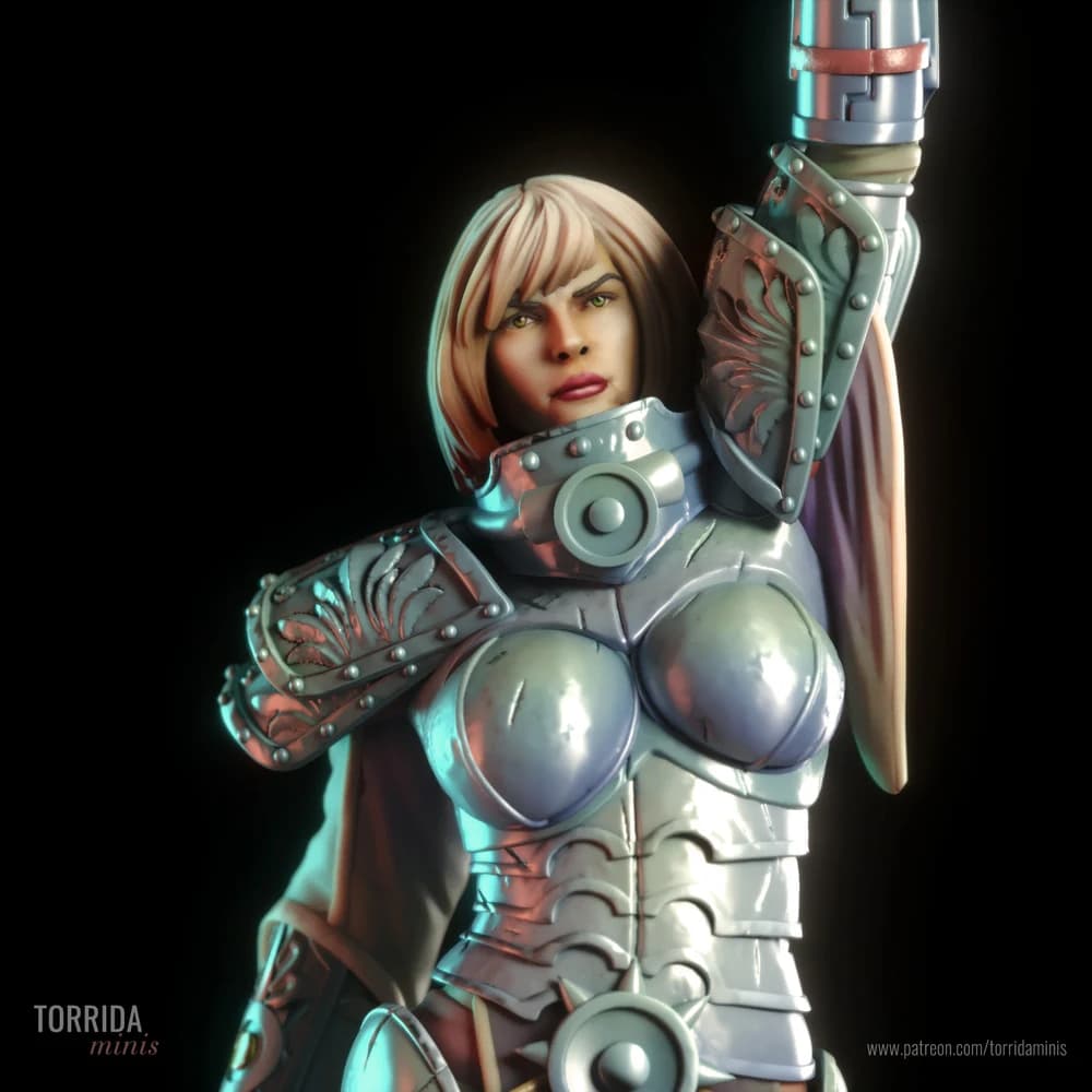 Irmã da Pureza — Miniatura 3D Fantasia Sci-Fi | Torrida Minis