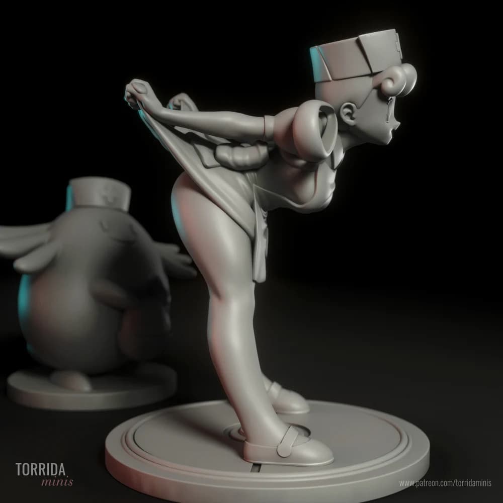 Nurse Joy — Miniatura 3D Pin-up Anime | Torrida Minis
