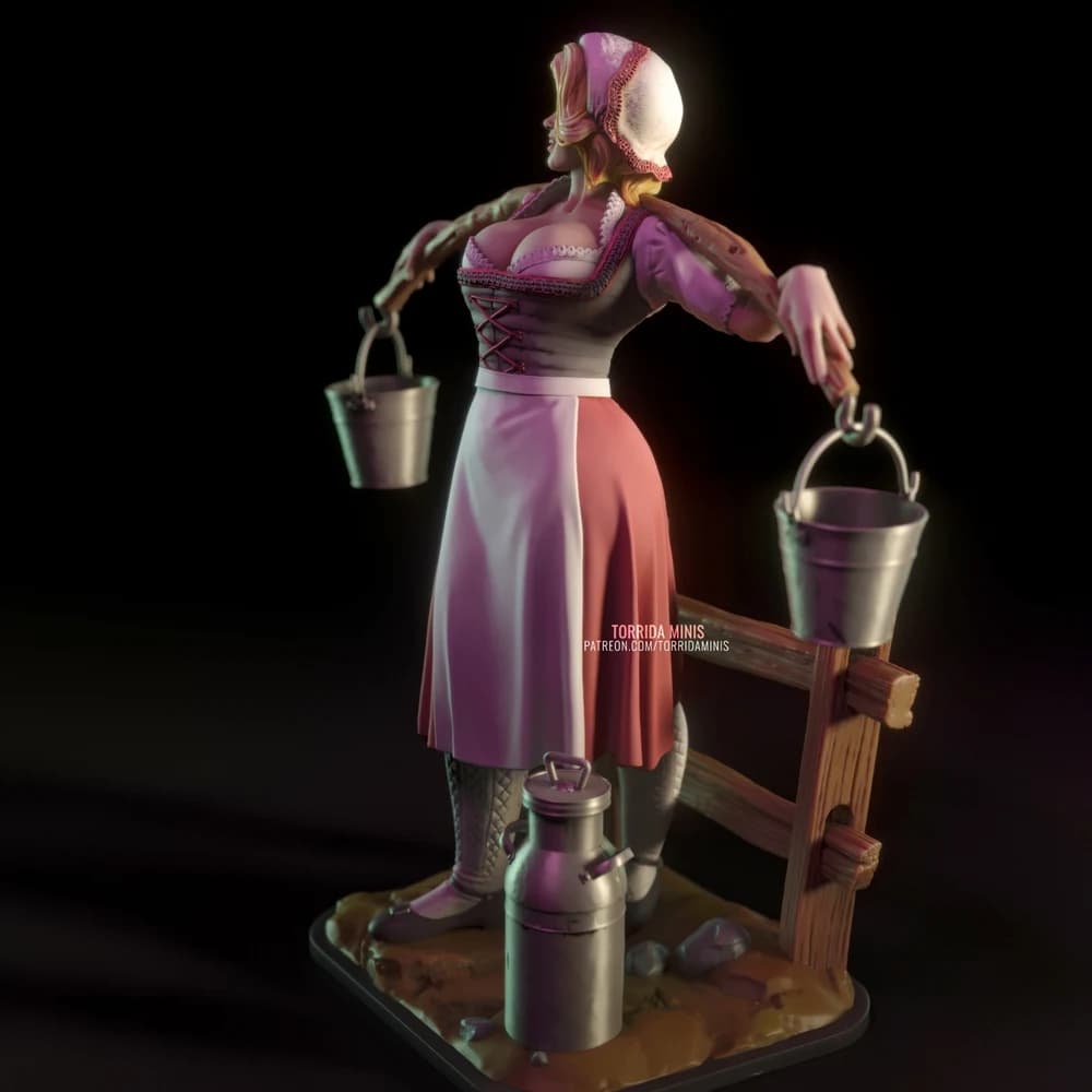 Anna Torrida — Miniatura 3D Pin-up Rural | Torrida Minis