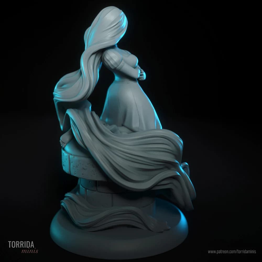 Rapunzel — Miniatura 3D Fantasia | Torrida Minis