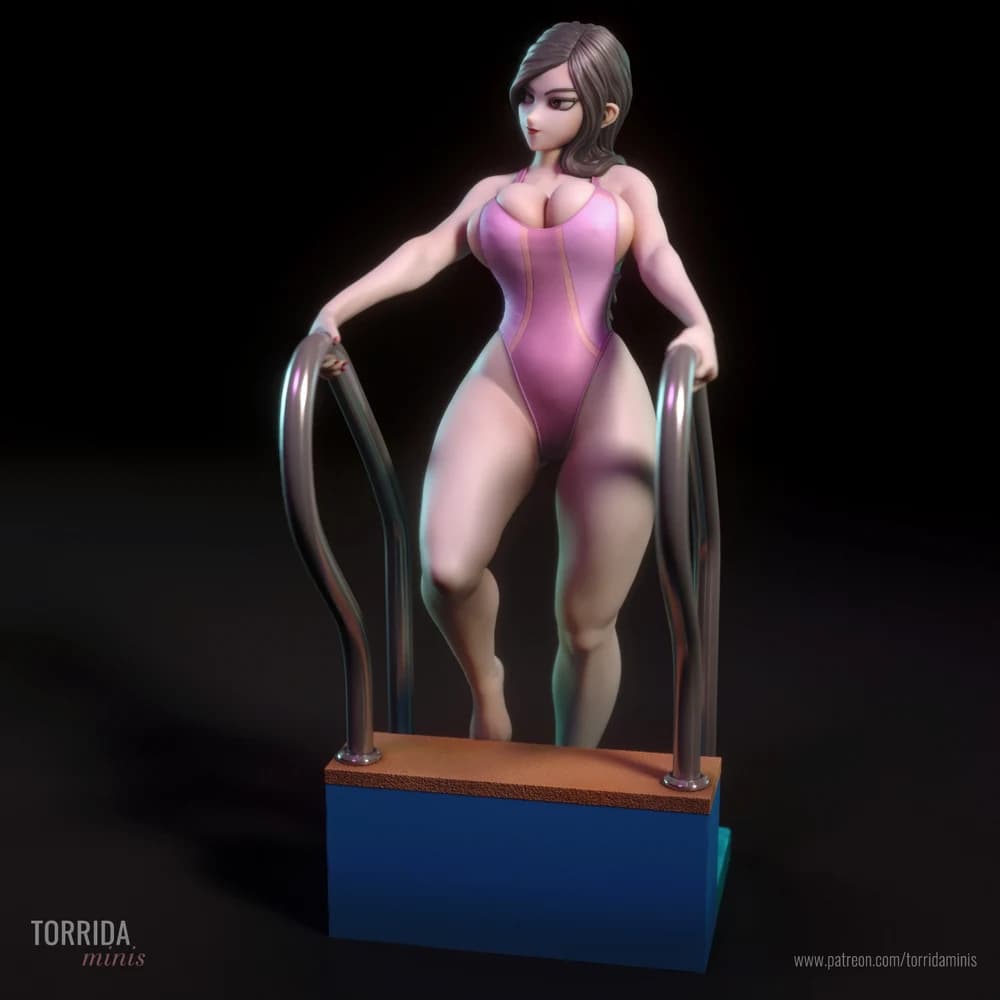 Niko — Miniatura 3D Pin-up Moderna | Torrida Minis