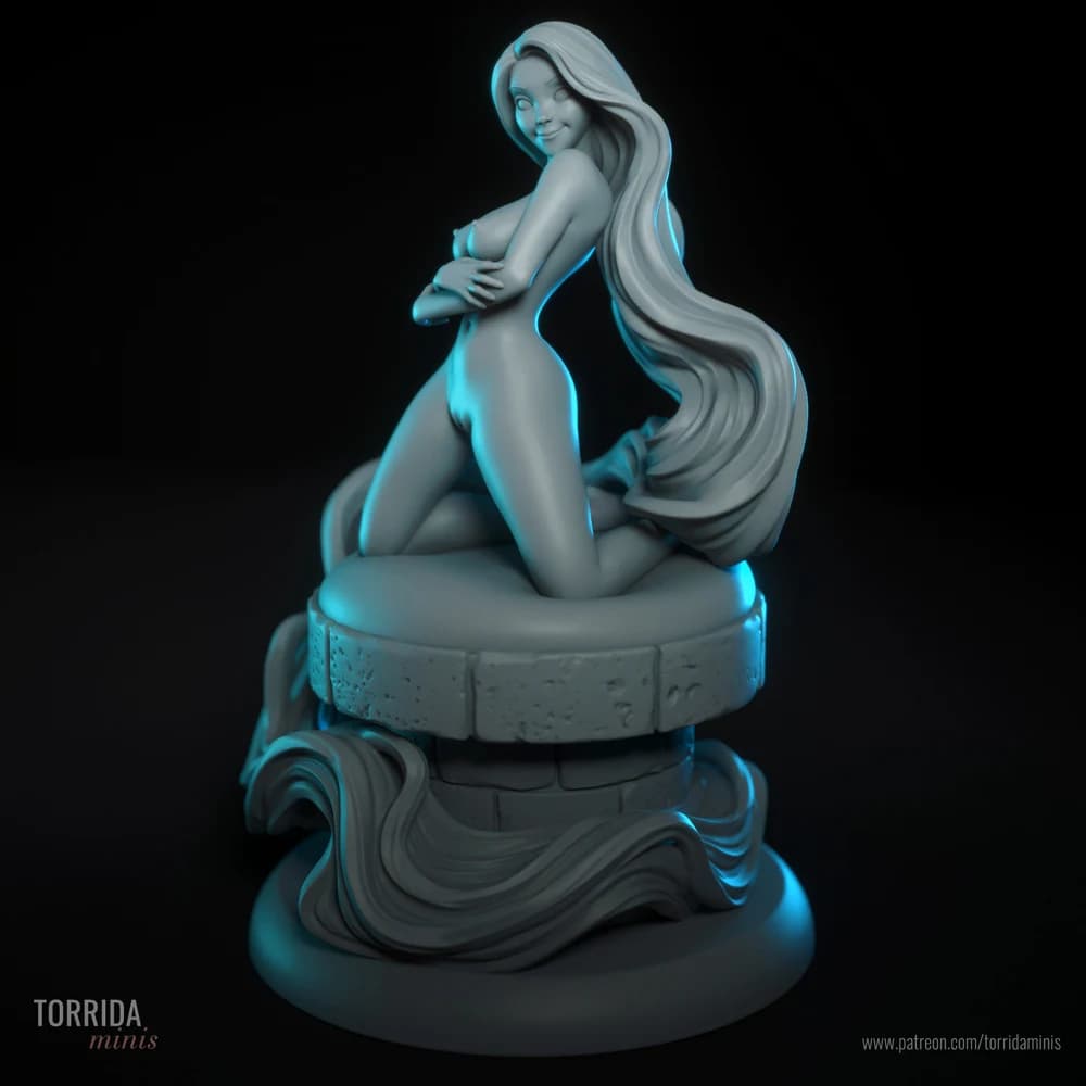 Rapunzel — Miniatura 3D Fantasia | Torrida Minis