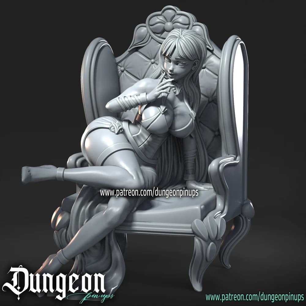 Isabella — Miniatura 3D Pin-up Clássica | RN Estudio